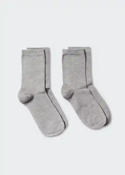 Pack Calcetines Uni Gris Medio Vigoré Talla 21 Niños Mango