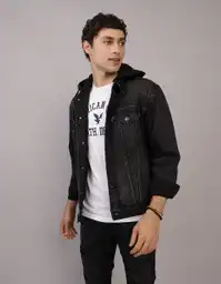 Chaqueta Hombre Negro Talla SMALL 1693001 American Eagle