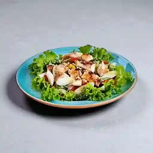 Ensalada de Vegetales Al Wok con Pollo