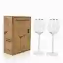 Set Copa Vino Borde Dorado Ambiente Gourmet