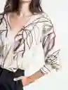  Camisa Acer Mujer Beige Avena Medio Talla L Naf-Naf 