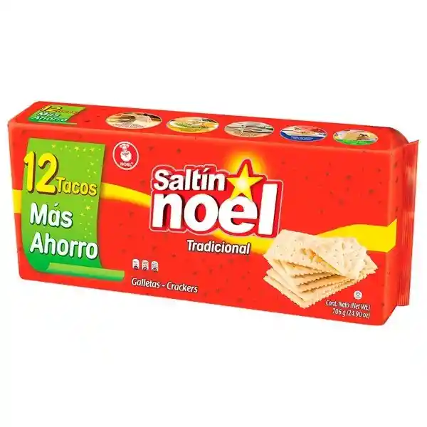 Noel Galleta Saltín 12 Tacos