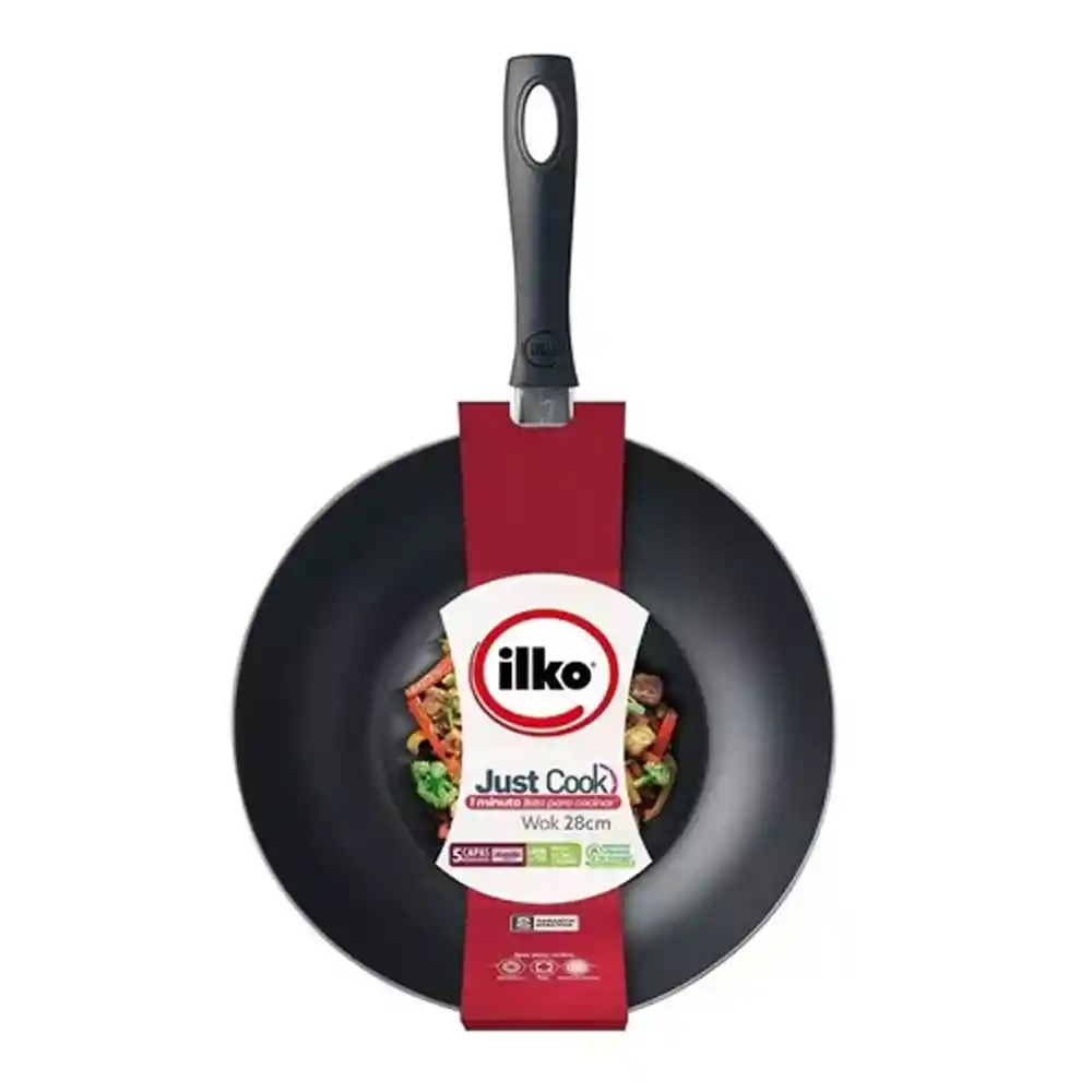 Wok Ilko Antiadherente Sin Tapa