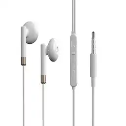 Miniso Audífonos De Cable Blanco Plata