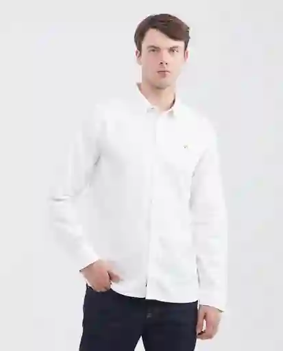Camisa Oxford Duck Masculino Blanco 0 Claro Talla M Chevignon