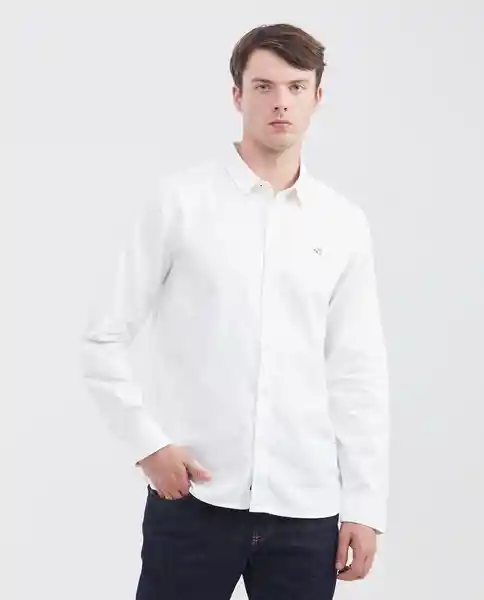 Camisa Oxford Duck Masculino Blanco 0 Claro Talla M Chevignon