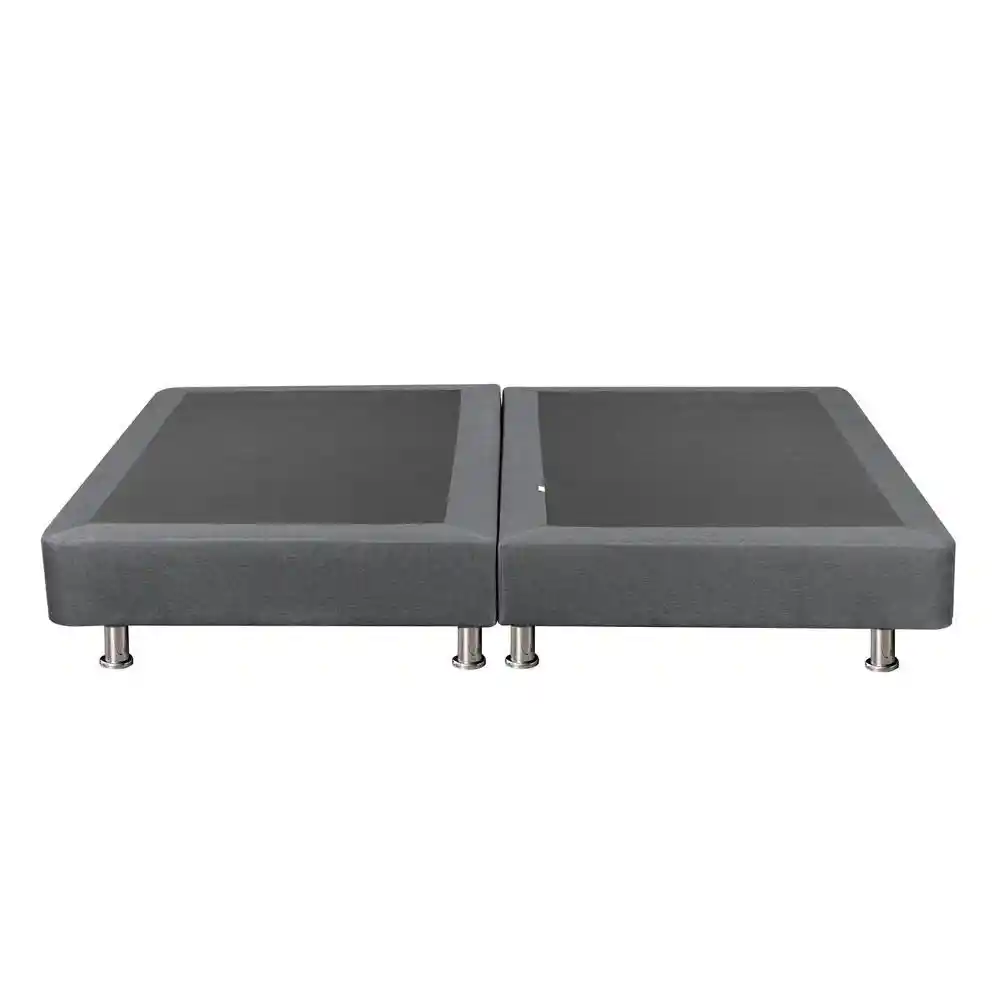 Base Cama Pluss Dividida Lino Gris 140x095 Fantasia 4201040020587