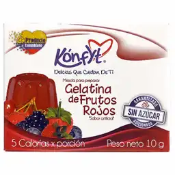 Konfyt Gelatina en Polvo Sabor a Frutos Rojos sin Azúcar