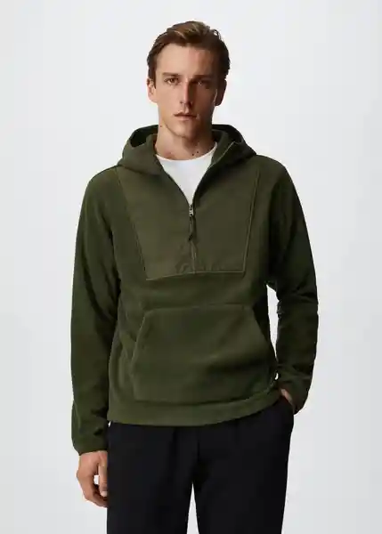 Sudadera Bossh Khaki Talla L Hombre Mango