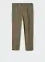 Pantalón Jon Khaki Talla 42 Hombre Mango