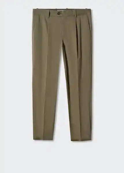 Pantalón Jon Khaki Talla 42 Hombre Mango