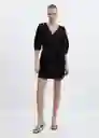 Vestido Wally Negro Talla XL Mujer Mango