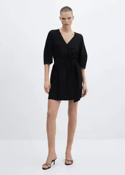 Vestido Wally Negro Talla XL Mujer Mango