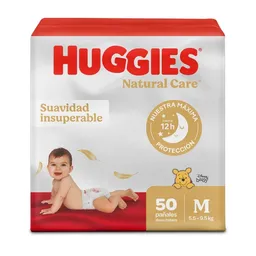 Pañales Huggies Natural Care Etapa 2/M Suavidad 50 Und