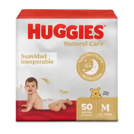 Pañales Huggies Natural Care Etapa 2/M Suavidad 50 Und