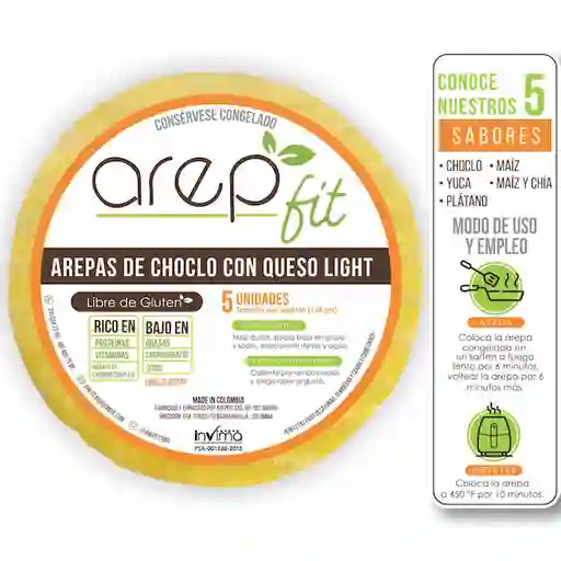 Arep Fit Arepa de Choclo Con Queso Light