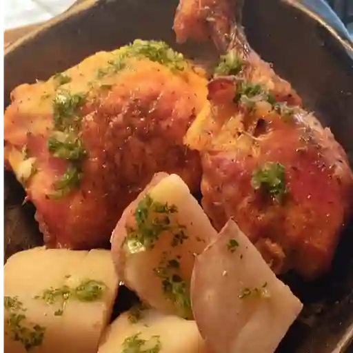 Pollo al barril 1/4 pernil