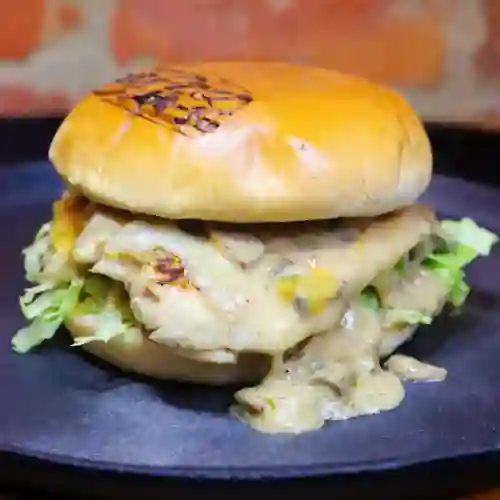 Hamburguesa Pollo Champi