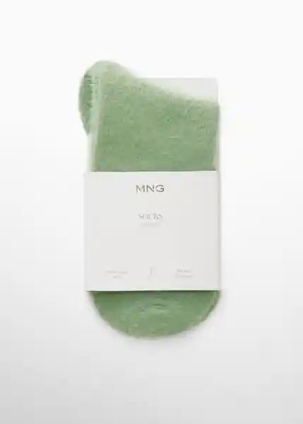 Calcetines Peluso Verde Talla 99 Mujer Mango