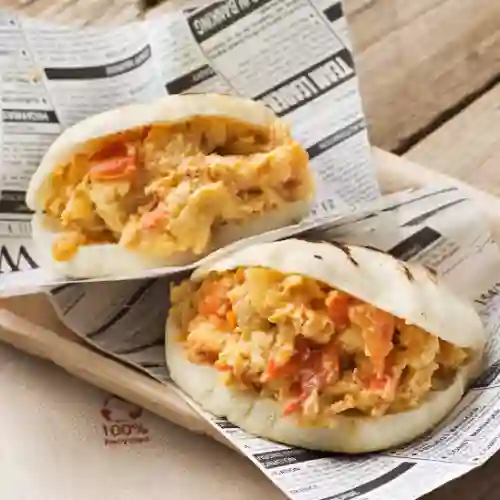 Arepa con Huevos Pericos