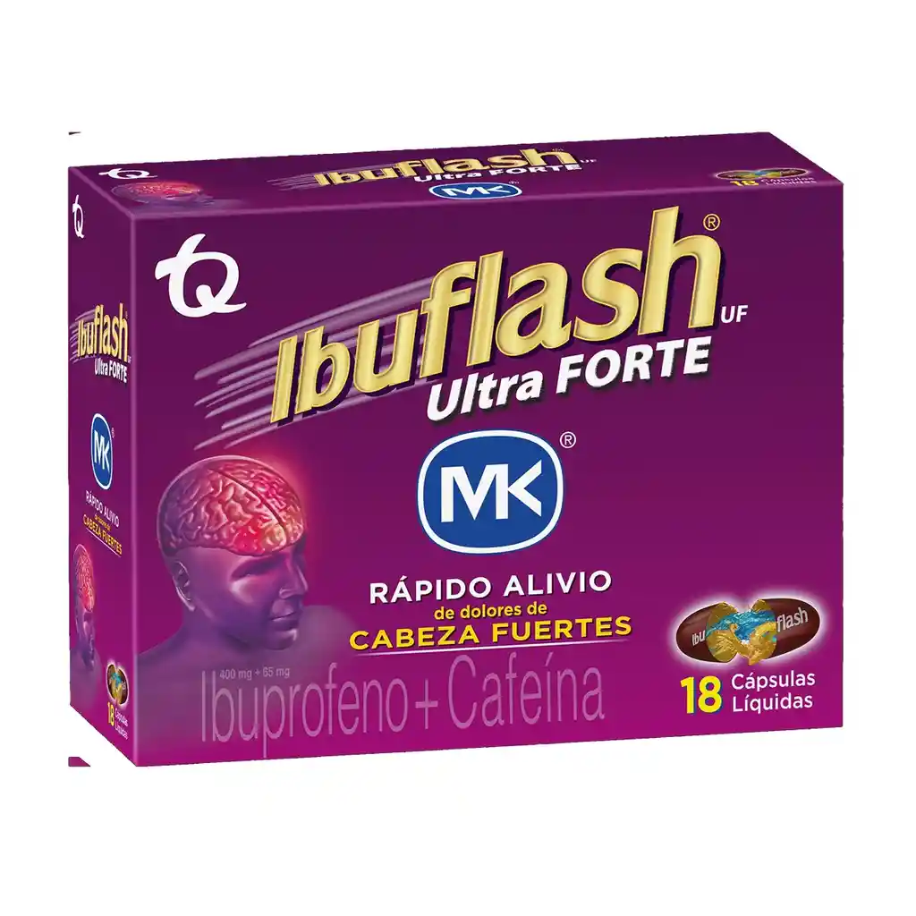 Ibuflash Ultra Forte Caja X 18 Capsulas Liquidas