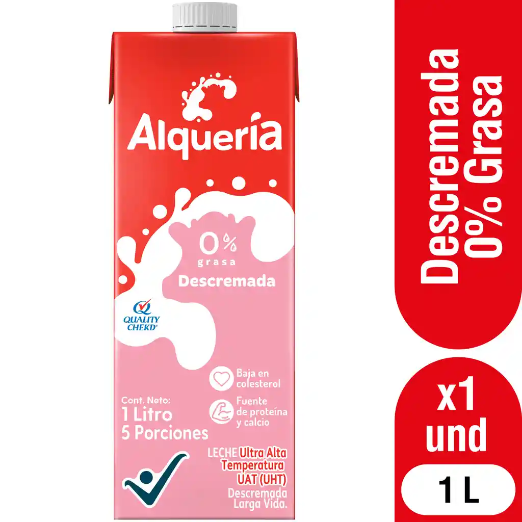 Alquería Leche Descremada 0% Grasa