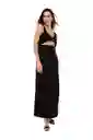 Vestido Largo Negro Para Mujer Jalina