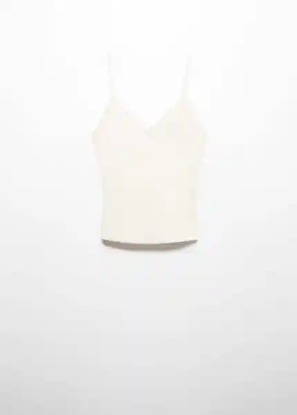 Top Tiramisú Crudo Talla XL Mujer Mango