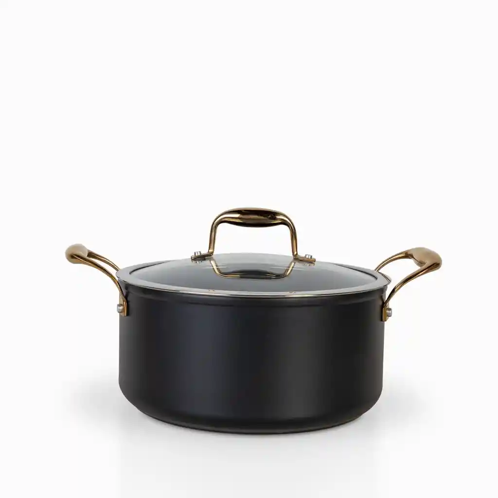 Olla Negro y Copper 24 cm Ambiente Gourmet