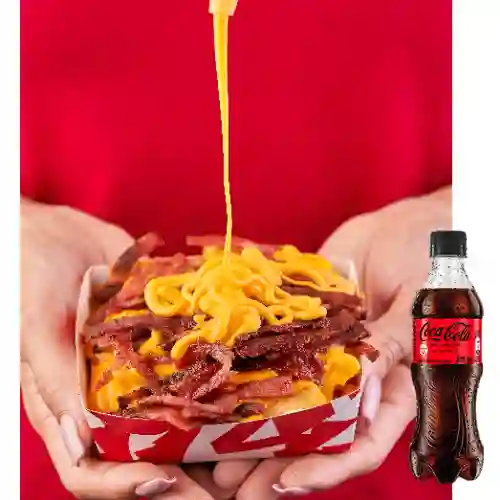 Combo Papas Bacon&Cheese +Cocacola S/az 400ml