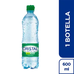 Agua Cristal con Gas Pet x 600