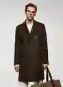 Abrigo Barley Marrón Talla S Hombre Mango