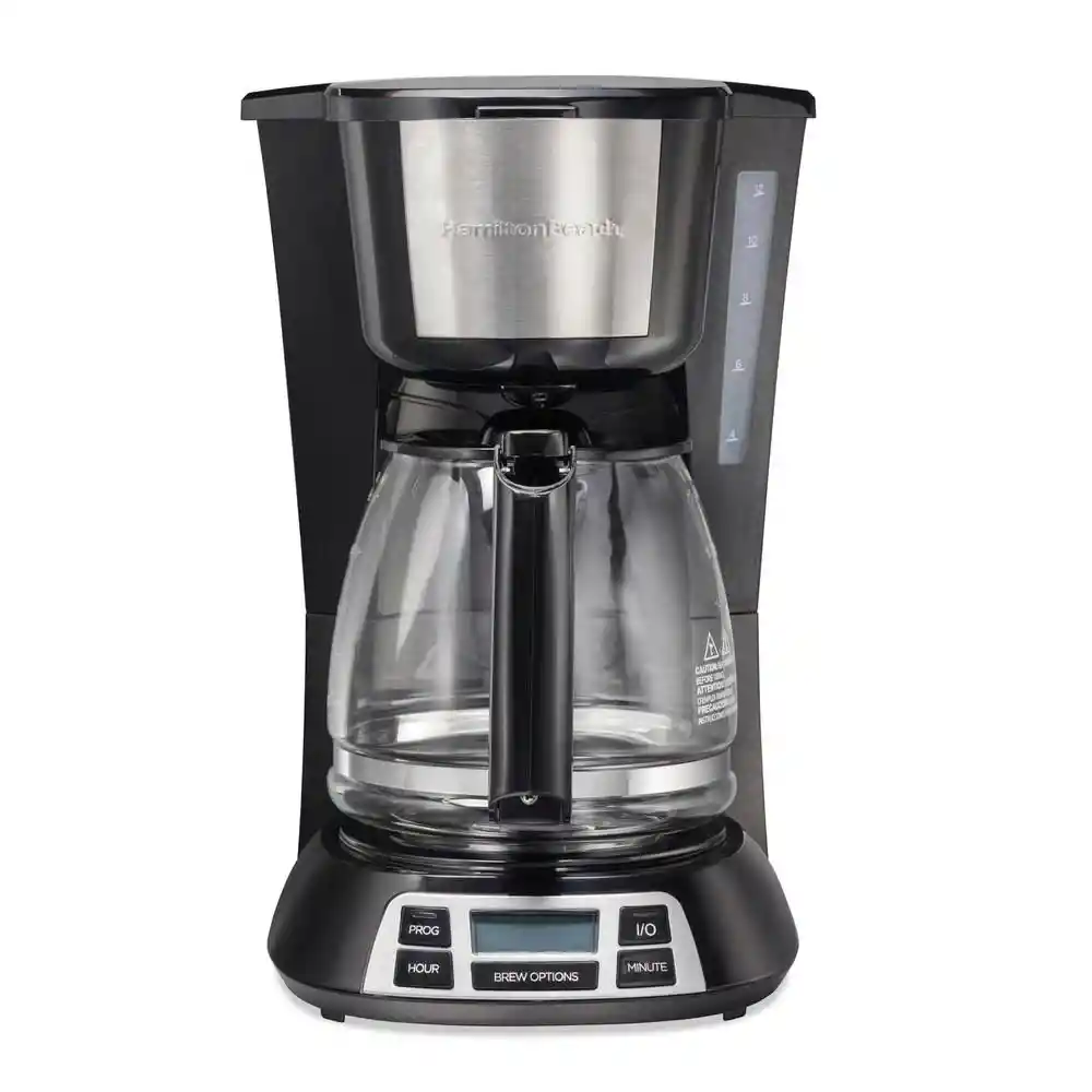 Cafetera 12 Tazas Digital Hamilton Beach 12 Tazas Negro