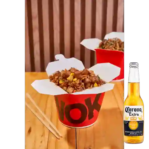 Combo Wok Tonkatsu + Corona 330 ml