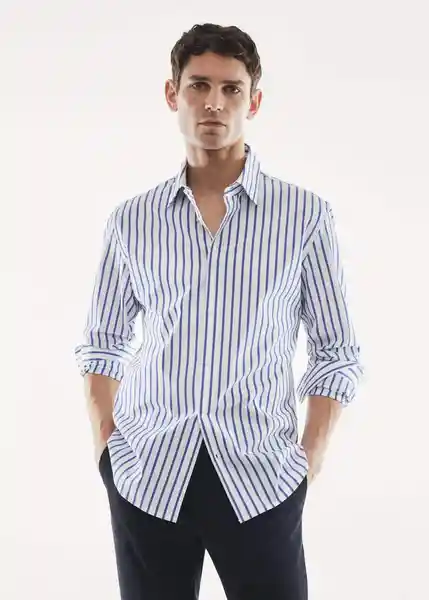 Camisa Marisma Blanco Talla S Hombre Mango