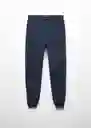 Pantalón Jogger 6 Navy Talla 21 Teen Niños Mango