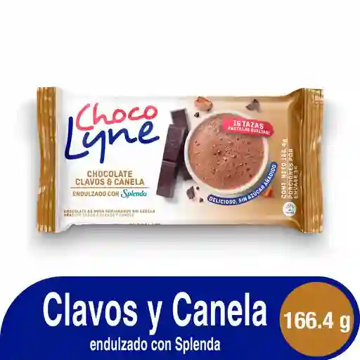 Choco Lyne Chocolate de Mesa Clavos y Canela sin azúcar 