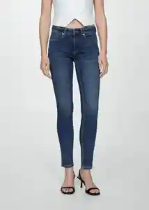 Jean Pushup Tejano Oscuro Talla 54 Mujer Mango