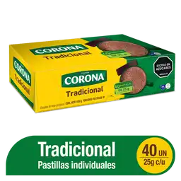Corona Chocolate de Mesa en Pastillas