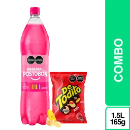 Combo Postobon manzana 1.5 + De Todito BBQ