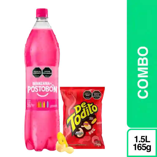 Combo Postobon manzana 1.5 + De Todito BBQ