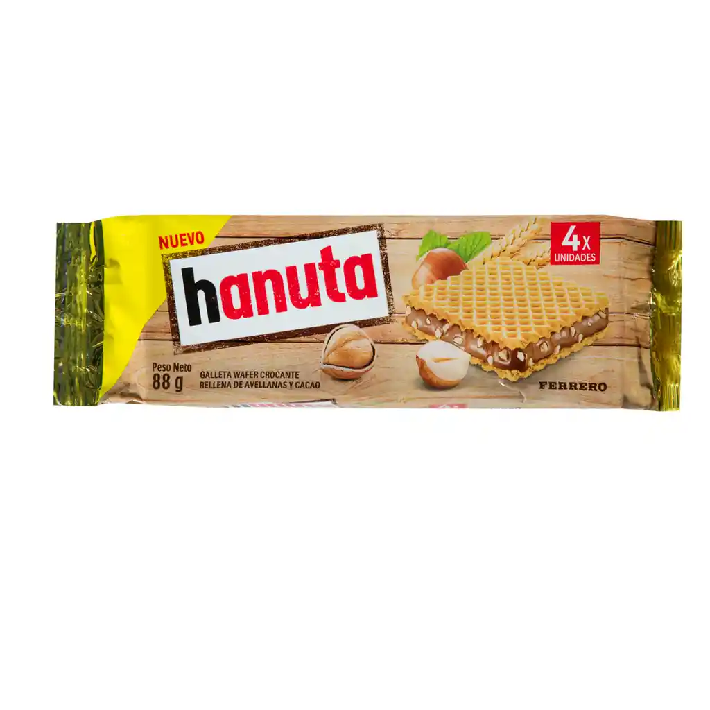 Hanuta Galleta Dulce x 4 Unidades