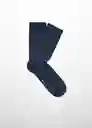 Calcetines Stripe Navy Talla 45 Hombre Mango