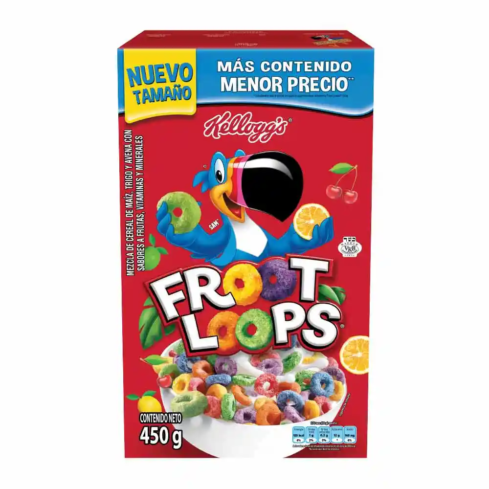 Froot Loops Cereal con Sabor a Fruta