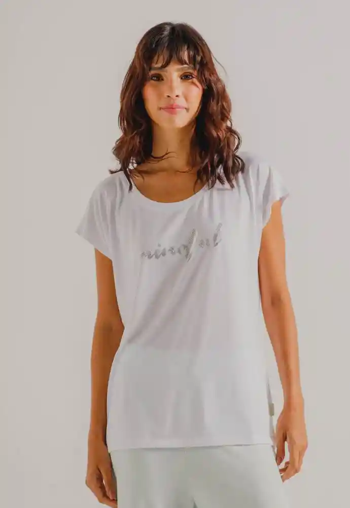 Camiseta Pijama S-blanco