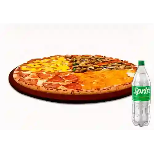 Combo Pizza 4 Estaciones + Sprite Original 1.5Lt