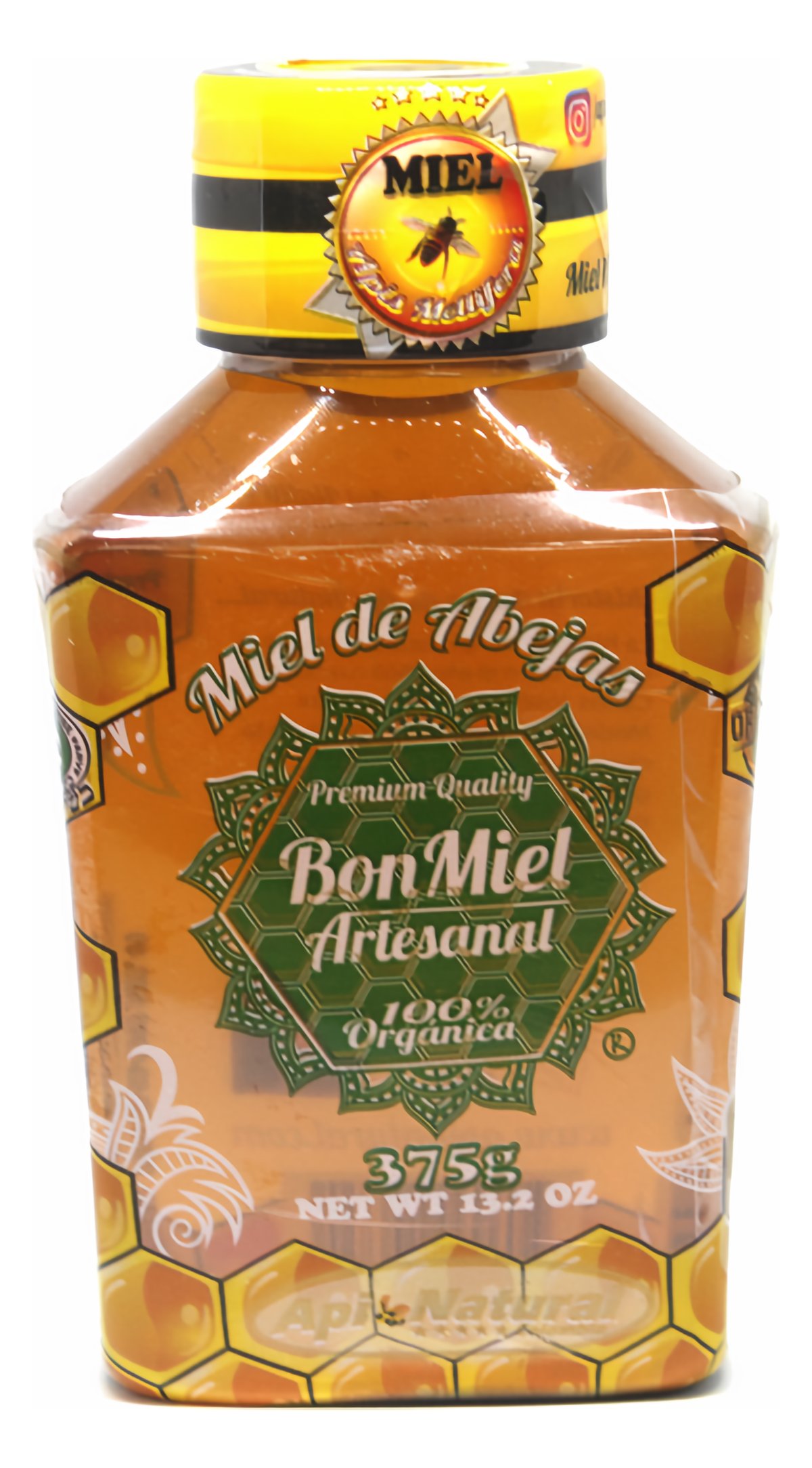 Bon Miel de Abejas Artesanal 375 g