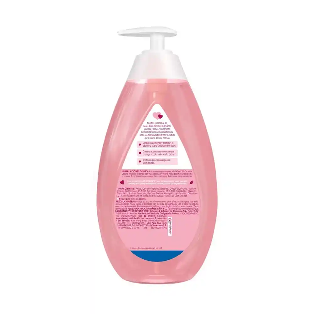 Johnson's Shampoo Bebé Cabello Oscuro 750 mL