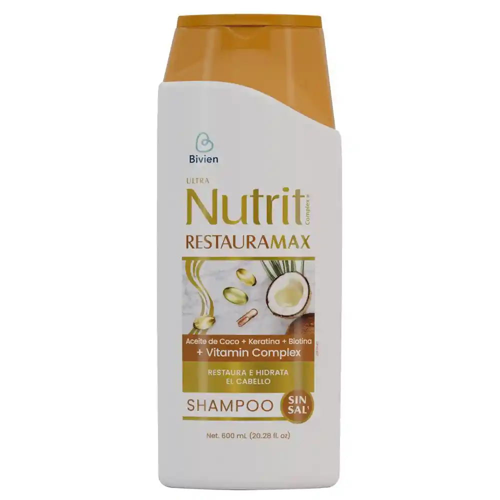 Nutrit Shampoo Restaura Max sin Sal Ultra 