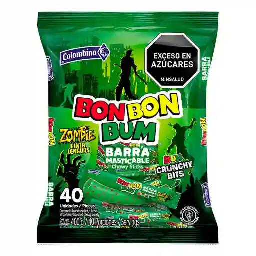 Caramelo Blando Bon Bon Bum Barra Crunchy (400 Gr)